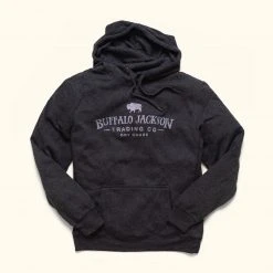 Buffalo Jackson Trading Co. Hooded Sweatshirt | Heather Onyx Apparel