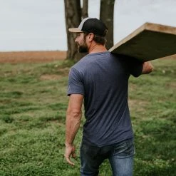 Buffalo Jackson Trading Co. Apparel Graphic Logo Tee | Heather Navy 4 Buffalo Jackson Trading Co. Apparel Graphic Logo Tee | Heather Navy