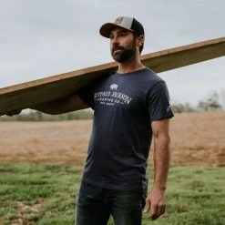 Buffalo Jackson Trading Co. Apparel Graphic Logo Tee | Heather Navy 5 Buffalo Jackson Trading Co. Apparel Graphic Logo Tee | Heather Navy
