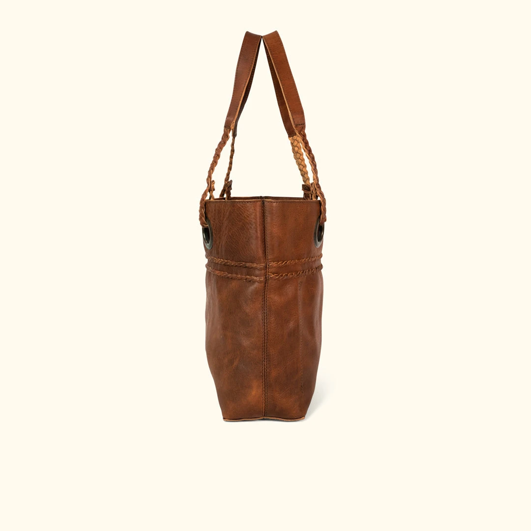 Buffalo Jackson Trading Co. Camden Braided Leather Tote | Hickory Leather Totes Buffalo Jackson Trading Co. Camden Braided Leather Tote | Hickory Leather Totes