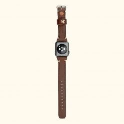 Buffalo Jackson Trading Co. Outlet Dakota Leather Apple Watch Bands | Dark Hazelnut