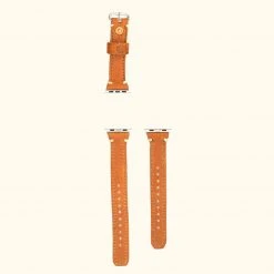 Buffalo Jackson Trading Co. Dakota Leather Apple Watch Bands | Saddle Tan