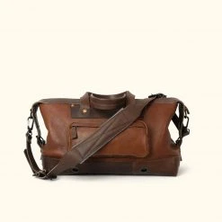 Buffalo Jackson Trading Co. Dakota Leather Weekend Bag | Chestnut Brown W/ Dark Hazelnut 15 Buffalo Jackson Trading Co. Dakota Leather Weekend Bag | Chestnut Brown W/ Dark Hazelnut