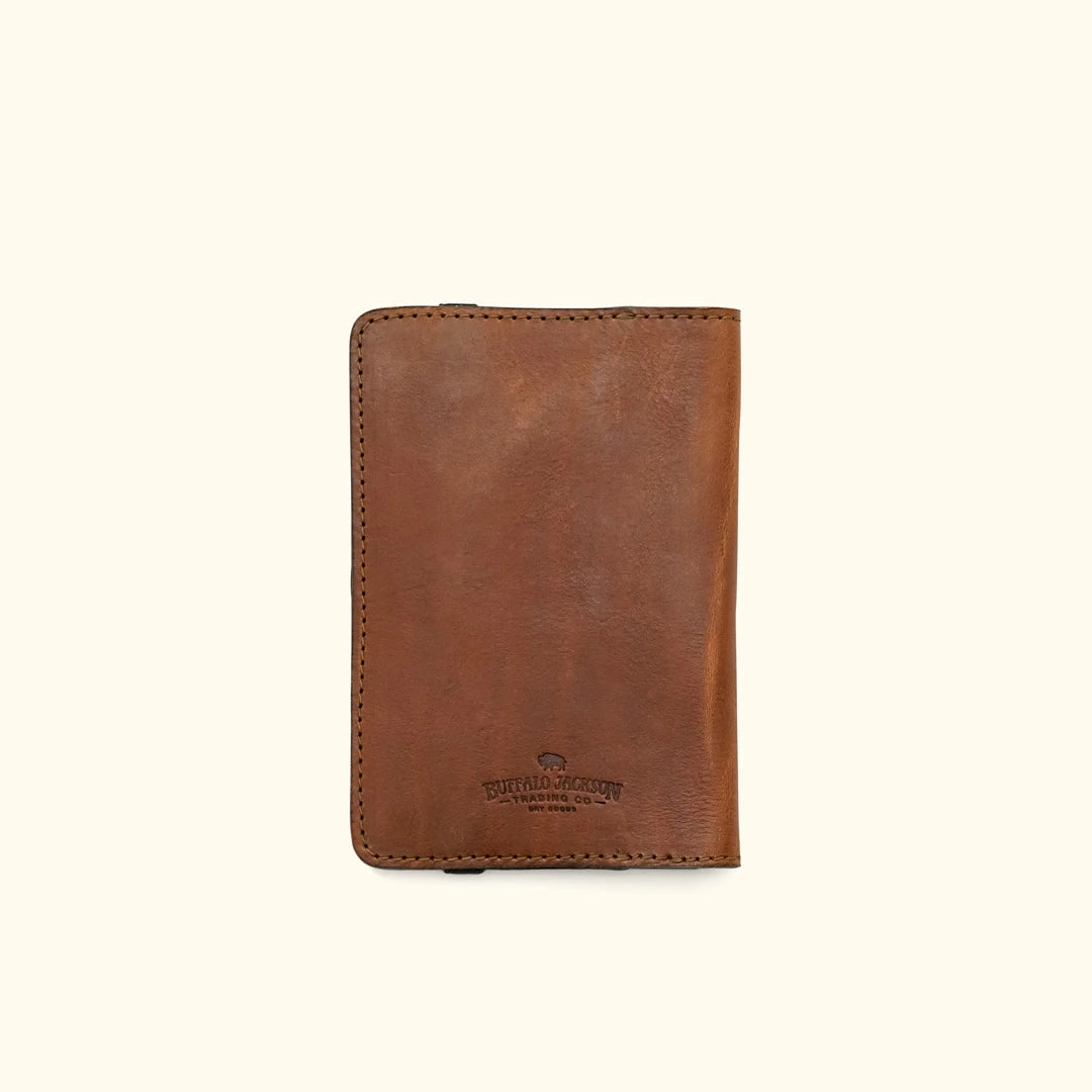 Buffalo Jackson Trading Co. Dakota Leather Field Notes Cover & Passport Travel Wallet | Chestnut Brown Buffalo Jackson Trading Co. Dakota Leather Field Notes Cover & Passport Travel Wallet | Chestnut Brown