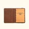 Buffalo Jackson Trading Co. Dakota Leather Field Notes Cover | Chestnut Brown