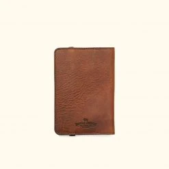 Buffalo Jackson Trading Co. Dakota Leather Passport Wallet & Field Notes Cover | Chestnut Brown