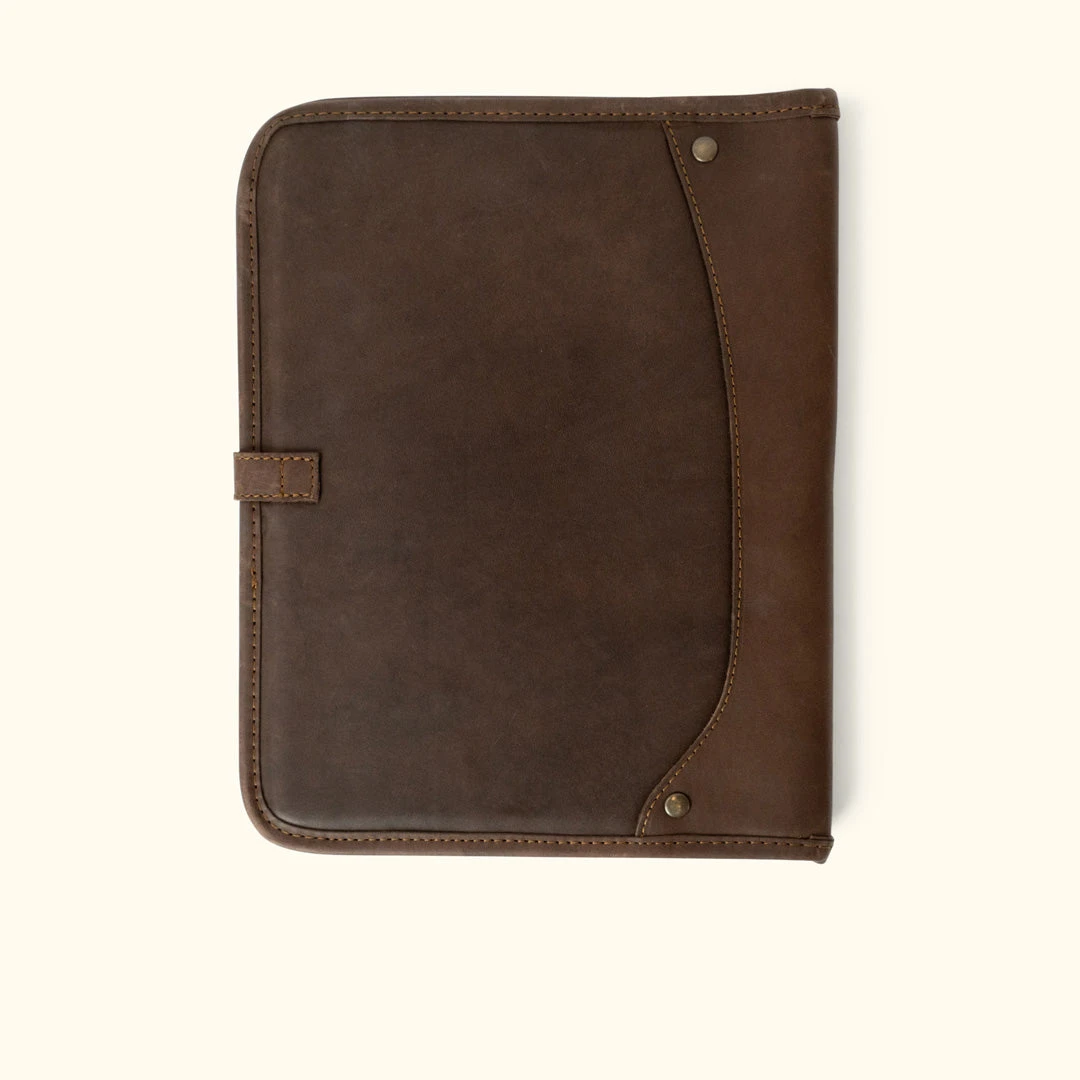 Buffalo Jackson Trading Co. Denver Leather Travel Padfolio | Dark Briar 4 Buffalo Jackson Trading Co. Denver Leather Travel Padfolio | Dark Briar