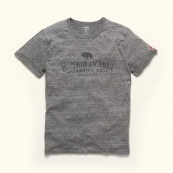 Buffalo Jackson Trading Co. Graphic Logo Tee | Heather Gray