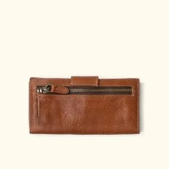 Buffalo Jackson Trading Co. Madison Checkbook Wallet | Saddle Tan Leather