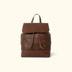 Buffalo Jackson Trading Co. Madison Leather Backpack | Dark Hazelnut Leather Backpacks