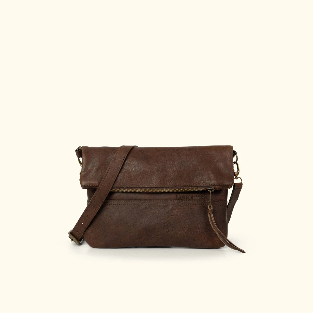 Buffalo Jackson Trading Co. Madison Leather Crossbody Foldover Clutch | Dark Hazelnut Buffalo Jackson Trading Co. Madison Leather Crossbody Foldover Clutch | Dark Hazelnut