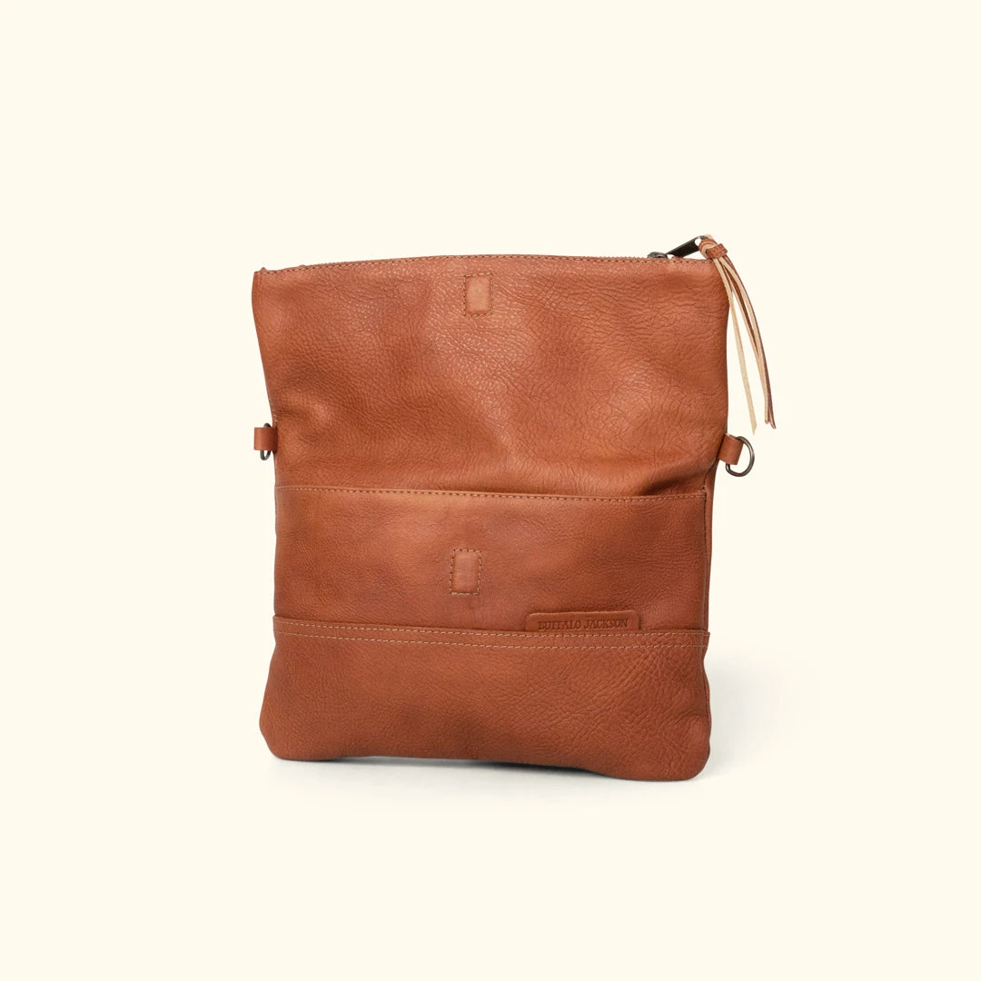Buffalo Jackson Trading Co. Madison Leather Crossbody Foldover Clutch | Saddle Tan 6 Buffalo Jackson Trading Co. Madison Leather Crossbody Foldover Clutch | Saddle Tan