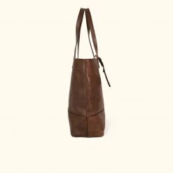 Buffalo Jackson Trading Co. Madison Leather Tote Bag | Dark Hazelnut Leather Totes