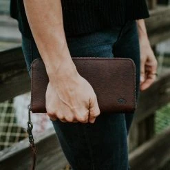 Buffalo Jackson Trading Co. Madison Leather Wristlet Wallet | Dark Hazelnut 11 Buffalo Jackson Trading Co. Madison Leather Wristlet Wallet | Dark Hazelnut