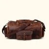 Buffalo Jackson Trading Co. Roosevelt Buffalo Leather Duffle Bag | Dark Oak 2 Buffalo Jackson Trading Co. Roosevelt Buffalo Leather Duffle Bag | Dark Oak