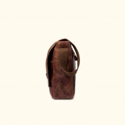 Buffalo Jackson Trading Co. Best Sellers Roosevelt Buffalo Leather Satchel Messenger Bag | Dark Oak