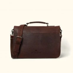 Buffalo Jackson Trading Co. Leather Briefcases Ryder Reserve Bison Leather Briefcase | Brown 18 Buffalo Jackson Trading Co. Leather Briefcases Ryder Reserve Bison Leather Briefcase | Brown