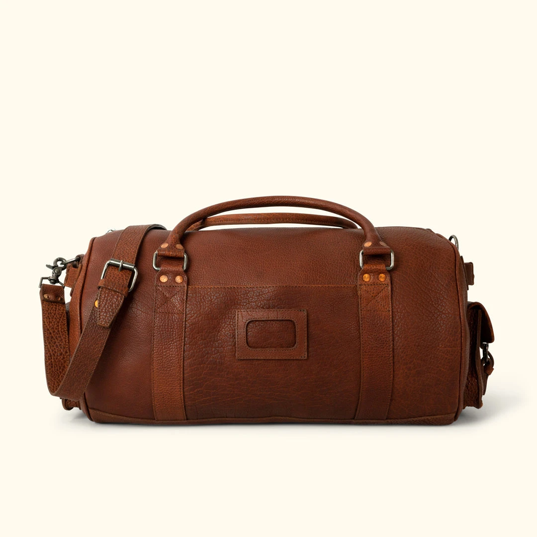 Buffalo Jackson Trading Co. Leather Duffle Bags Ryder Reserve Bison Leather Travel Duffle Bag | Brown Buffalo Jackson Trading Co. Leather Duffle Bags Ryder Reserve Bison Leather Travel Duffle Bag | Brown