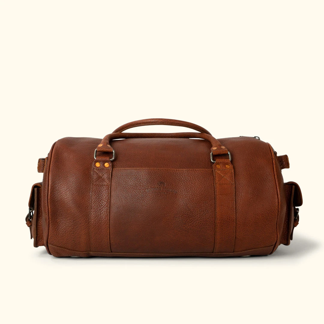 Buffalo Jackson Trading Co. Leather Duffle Bags Ryder Reserve Bison Leather Travel Duffle Bag | Brown Buffalo Jackson Trading Co. Leather Duffle Bags Ryder Reserve Bison Leather Travel Duffle Bag | Brown