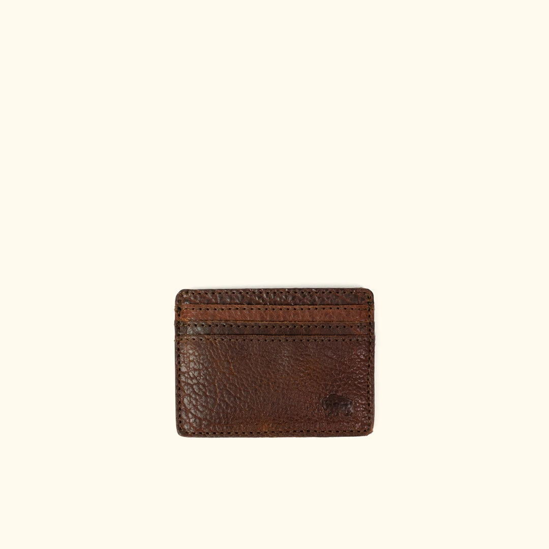 Buffalo Jackson Trading Co. Ryder Reserve Bison Leather Slim ID Wallet | Brown 3 Buffalo Jackson Trading Co. Ryder Reserve Bison Leather Slim ID Wallet | Brown