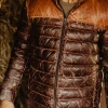 Buffalo Jackson Trading Co. Bridger Leather Down Jacket | Tan & Brown