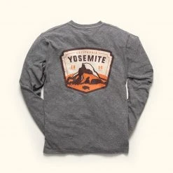 Buffalo Jackson Trading Co. Yosemite National Park L/S Tee | Vintage Gray