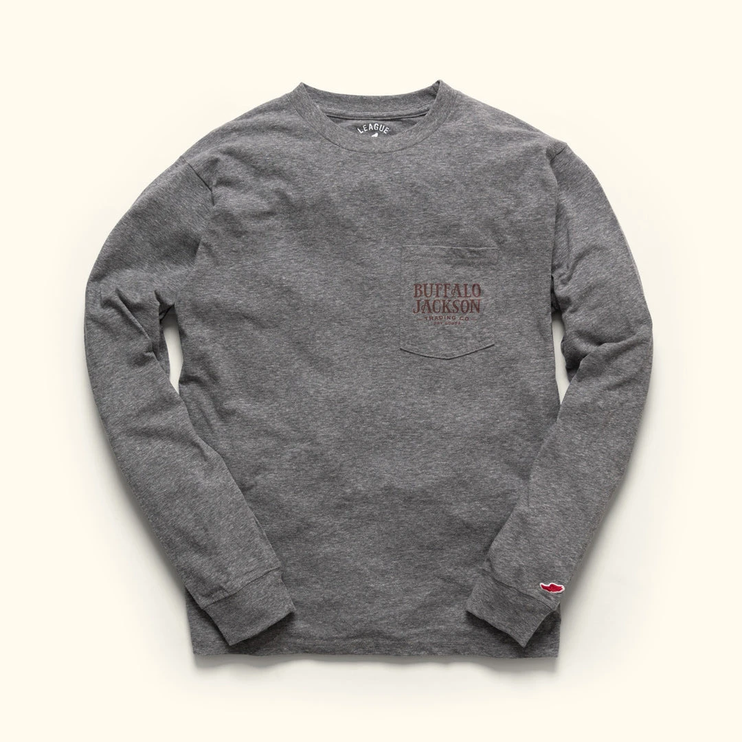 Buffalo Jackson Trading Co. Yosemite National Park L/S Tee | Vintage Gray Buffalo Jackson Trading Co. Yosemite National Park L/S Tee | Vintage Gray