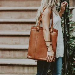 Buffalo Jackson Trading Co. Chelsea Leather Tote Bag | Honey Brown 11 Buffalo Jackson Trading Co. Chelsea Leather Tote Bag | Honey Brown