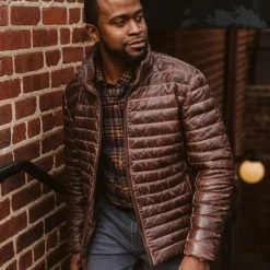 Buffalo Jackson Trading Co. Leather Jackets Bridger Leather Down Jacket | Dark Brown 28 Buffalo Jackson Trading Co. Leather Jackets Bridger Leather Down Jacket | Dark Brown