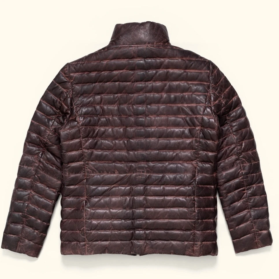Buffalo Jackson Trading Co. Leather Jackets Bridger Leather Down Jacket | Dark Brown 8 Buffalo Jackson Trading Co. Leather Jackets Bridger Leather Down Jacket | Dark Brown