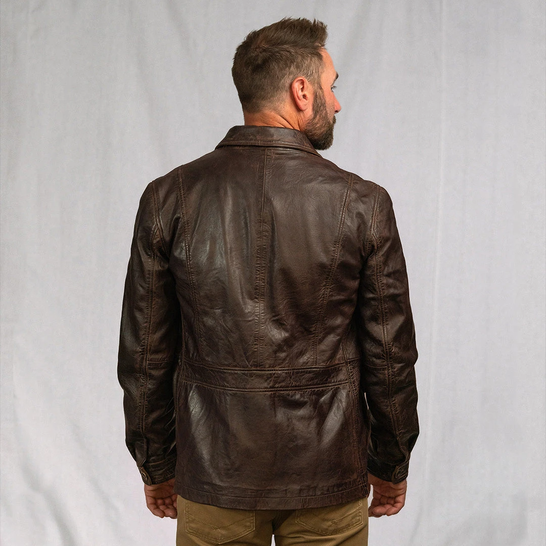 Buffalo Jackson Trading Co. Sheridan Leather Barn Jacket | Vintage Brown 11 Buffalo Jackson Trading Co. Sheridan Leather Barn Jacket | Vintage Brown