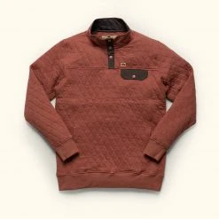 Buffalo Jackson Trading Co. Cannon Quilted Pullover | Rust
