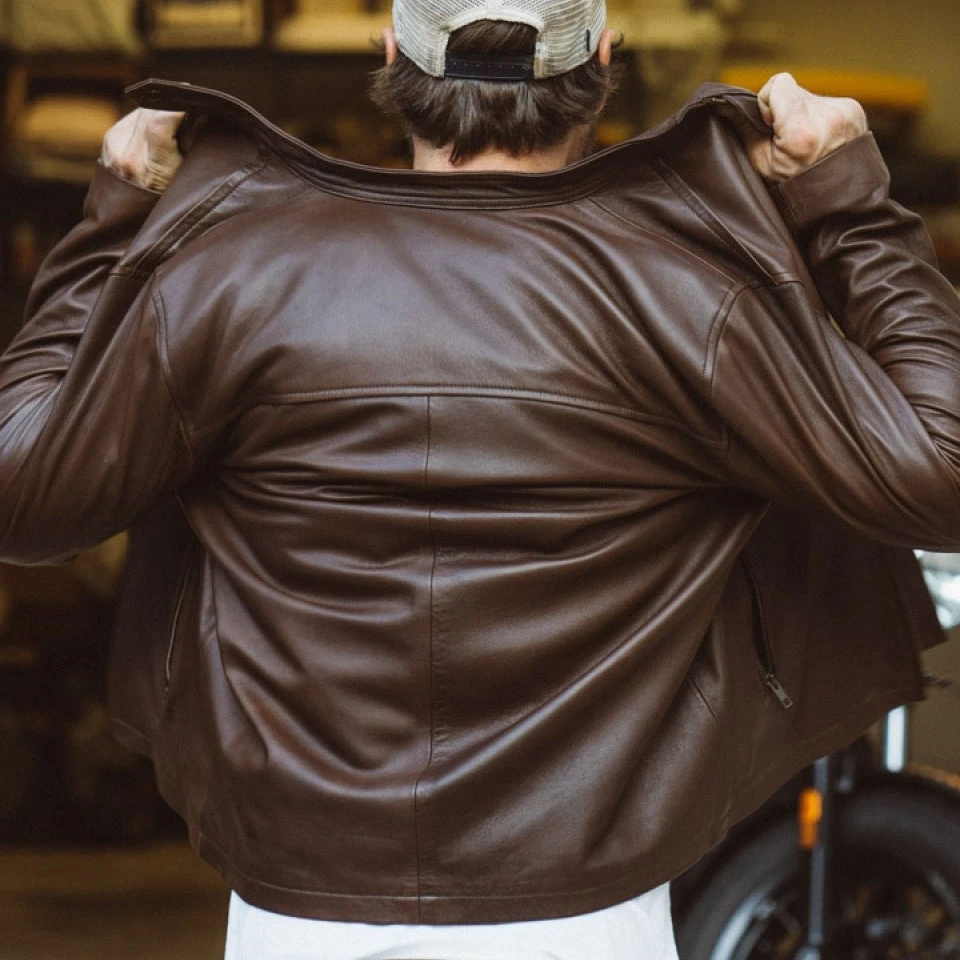 Buffalo Jackson Trading Co. Thompson Leather Moto Jacket | Brown Buffalo Jackson Trading Co. Thompson Leather Moto Jacket | Brown