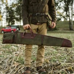 Buffalo Jackson Trading Co. Dakota Waxed Canvas Shotgun Case | Green W/ Dark Briar Leather 17 Buffalo Jackson Trading Co. Dakota Waxed Canvas Shotgun Case | Green W/ Dark Briar Leather