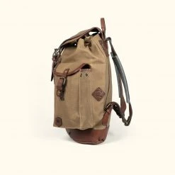 Buffalo Jackson Trading Co. Dakota Reserve Waxed Canvas Rucksack | Field Khaki New 16 Buffalo Jackson Trading Co. Dakota Reserve Waxed Canvas Rucksack | Field Khaki New