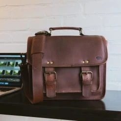 Buffalo Jackson Trading Co. Leather Camera Bags Roosevelt Buffalo Leather Camera Bag | Dark Oak