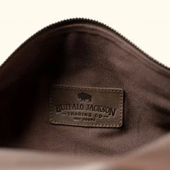 Buffalo Jackson Trading Co. Denver Leather Travel Duffle Bag | Dark Briar