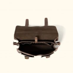 Buffalo Jackson Trading Co. Outlet Denver Leather Briefcase | Limited Edition - Dark Briar W/ Orange Stitching