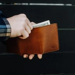 Buffalo Jackson Trading Co. Denver Leather Trifold Wallet | Autumn Brown