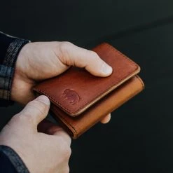 Buffalo Jackson Trading Co. Denver Leather Trifold Wallet | Autumn Brown
