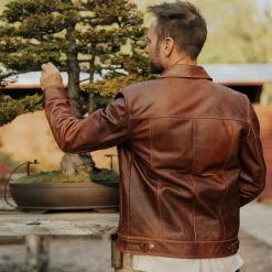 Buffalo Jackson Trading Co. Leather Jackets Driggs Leather Jacket | Cognac Brown