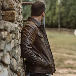 Buffalo Jackson Trading Co. Driggs Leather Jacket | Brown