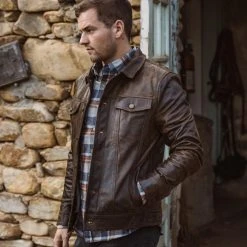 Buffalo Jackson Trading Co. Driggs Leather Jacket | Brown