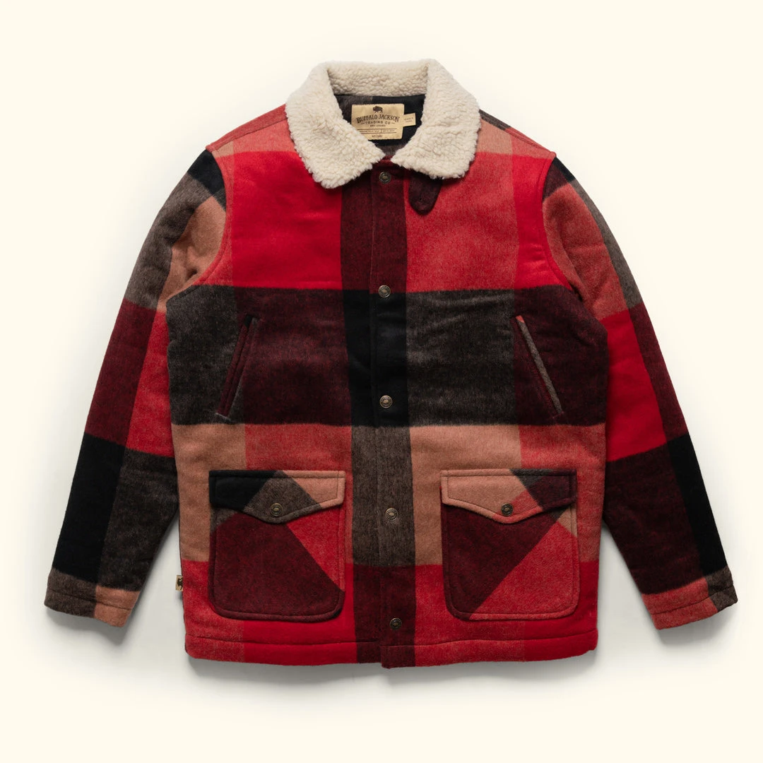 Buffalo Jackson Trading Co. Ellis Wool Jacket | Red Valley Plaid Apparel 3 Buffalo Jackson Trading Co. Ellis Wool Jacket | Red Valley Plaid Apparel