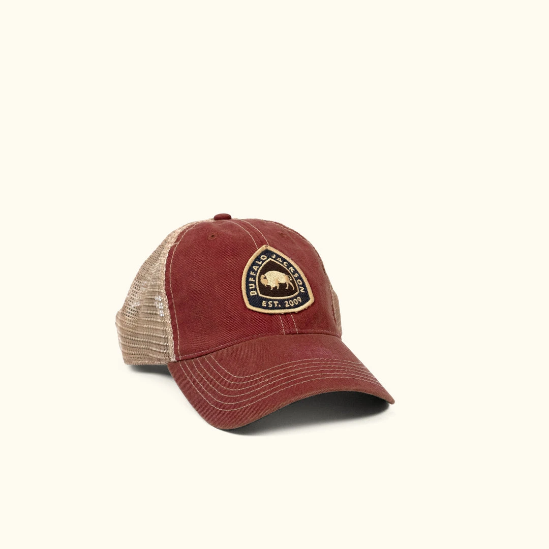 Buffalo Jackson Trading Co. Established '09 Trucker Hat | Red 3 Buffalo Jackson Trading Co. Established '09 Trucker Hat | Red