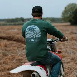 Buffalo Jackson Trading Co. Great Smoky Mountain National Park L/S Tee | Hunter Green