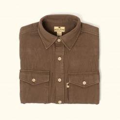 Buffalo Jackson Trading Co. Gunner Cotton Twill Shirt Jac | Fox Den Brown Apparel