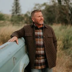 Buffalo Jackson Trading Co. Huntington Quilted Shirt Jac | Brown Apparel