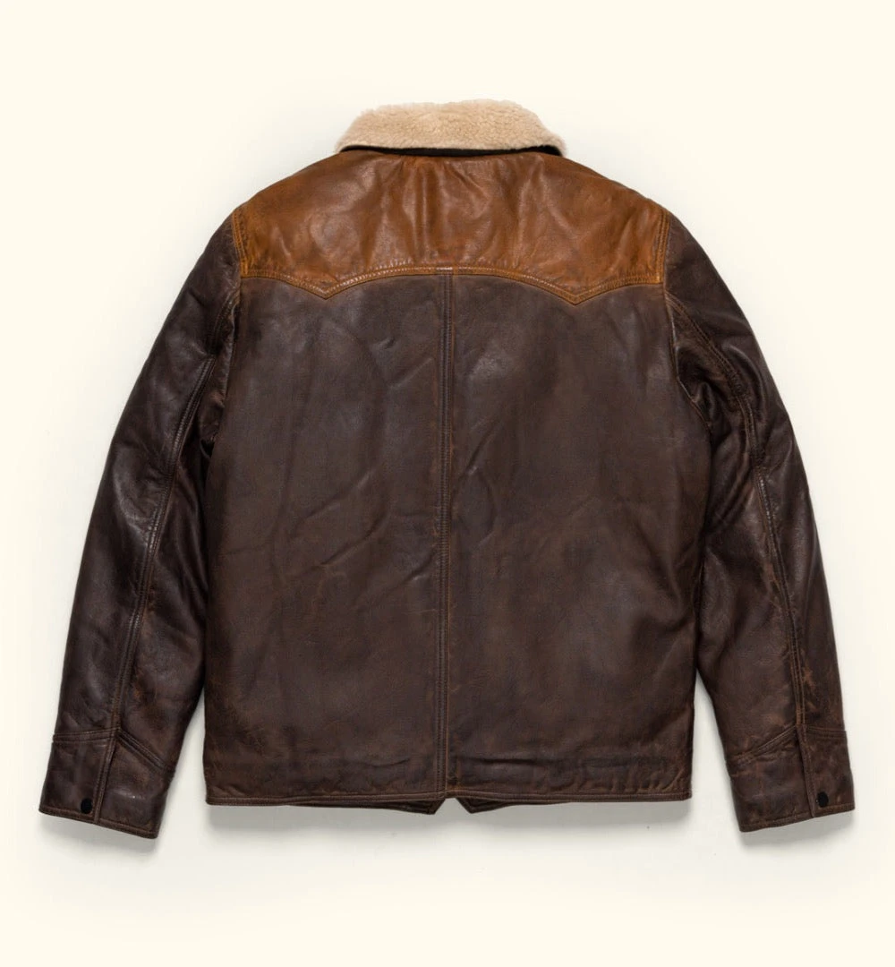 Buffalo Jackson Trading Co. Jackson Leather Sherpa Jacket | Tan & Brown Leather Jackets 9 Buffalo Jackson Trading Co. Jackson Leather Sherpa Jacket | Tan & Brown Leather Jackets
