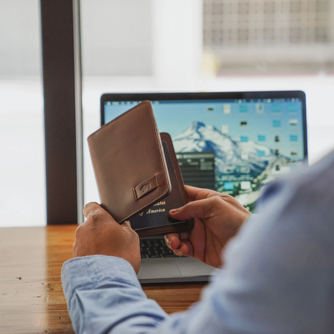 Buffalo Jackson Trading Co. Jefferson Passport Wallet | Elderwood Leather 9 Buffalo Jackson Trading Co. Jefferson Passport Wallet | Elderwood Leather